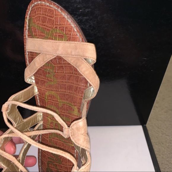 Sam Edelman Gemma Suede Open Toe Gladiator Sandals - Picture 3 of 5